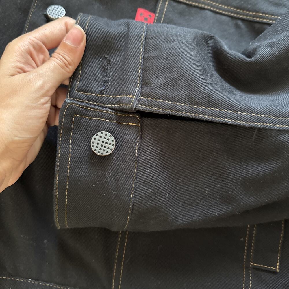 Kwame adusei KARD DENIM JACKET - ONE SIZE / BLACK - Picture 7 of 12